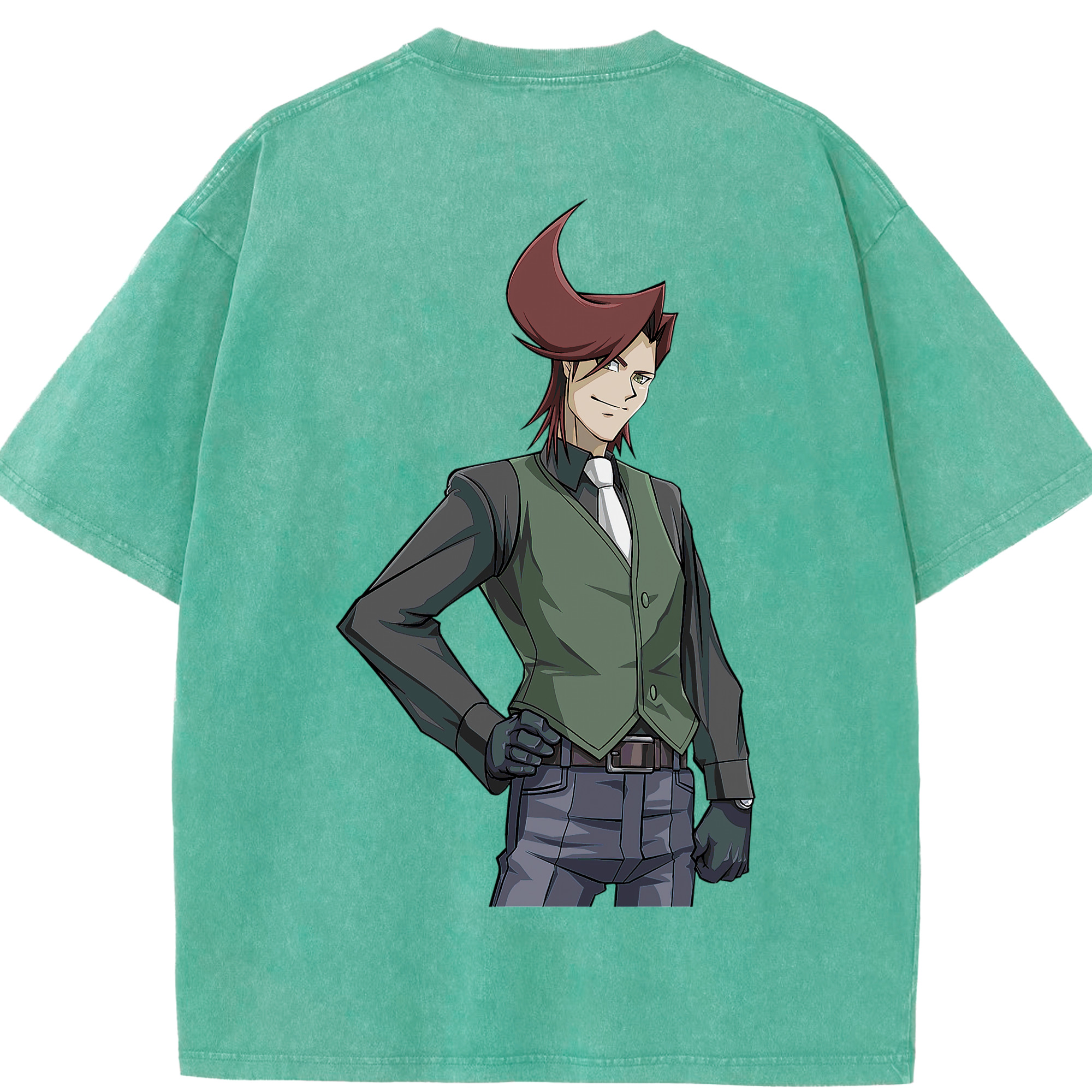 （画像用） 遊☆戯☆王 Yu-Gi-Oh! 綿100% ヴィンテージ風 半袖Tシャツ（背面プリント）